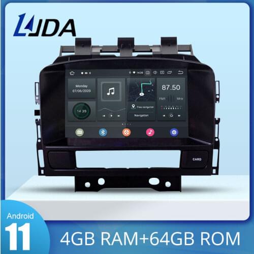 LJDA Android 10.0 Car DVD Player For OPEL ASTRA J 2010 2012 GPS Navigation Autoaudio 4G+64G WiFi 2 Din Car Radio Multimedia DSP