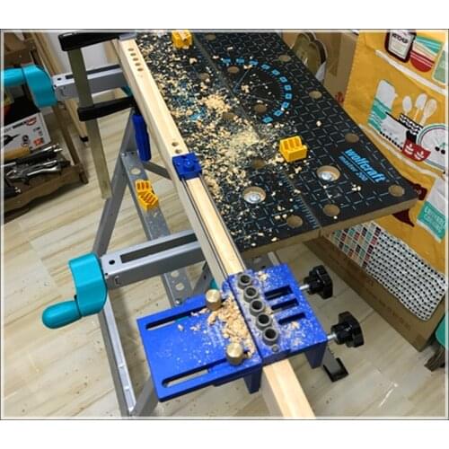 Log tenon hole punch combo / triple punch locator woodworking hole saw Woodworking hole opener DIY tools 08400