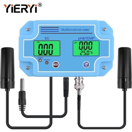 Yieryi digital LED PH and EC 2 in 1 high precision PH-2981 water quality monitor forDrinking water, swimming pool, Laboratory