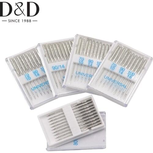 D&D 20sets Sewing Machine Needles Jeans/universal Sewing Needles Ball Point Head 70/10 90/14 100/16 Sewing Accessories Wholesale