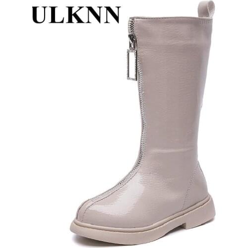 Childrens Boots Girls High Boots New 2021 Autumn Winters Kids Double Zipper Little Girl Antiskid Princess Long Boots Shoes