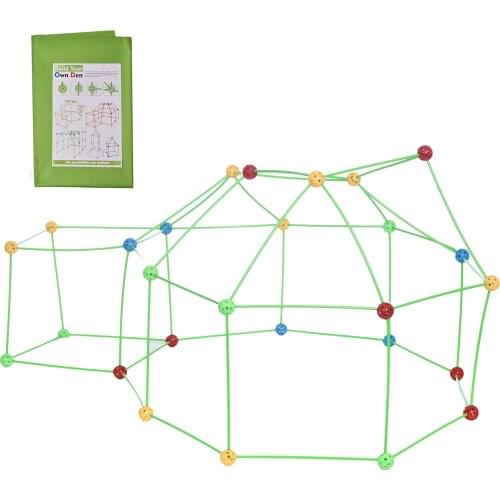 Wholesale Kids Construction Fort Building Kits Children Kids DIY Building Castles Tunnels Play Tent Toys For Girls Boys