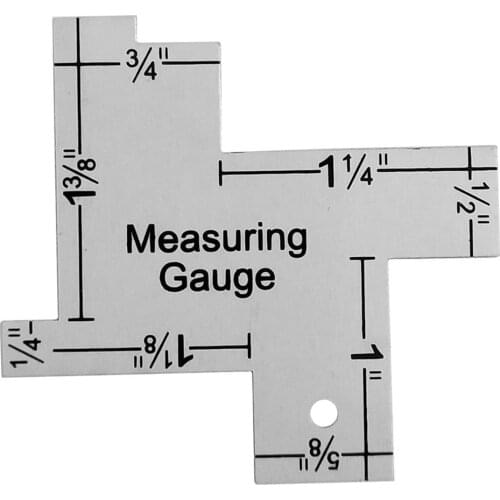 14-in-1 Measuring Gauge Sewing Tool 2 inch Mini Hand Measuring Gauge Quilting Sewing Dressmaking Patchwork Ruler for DIY Craft