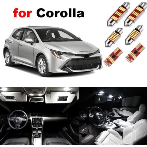 Led Interior Light Kit For Toyota Corolla 1988-2016 2017 2018 2019 2020 2021 Canbus Dome Map Car Light Accessories
