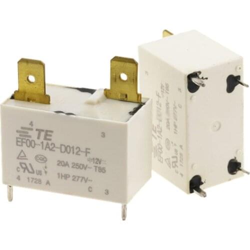 HOT NEW 12V relay EF00-1A2-D012-F EF00 1A2 D012 F EF001A2D012F Air conditioning relay DC12V 12VDC 12V 20A 4PIN