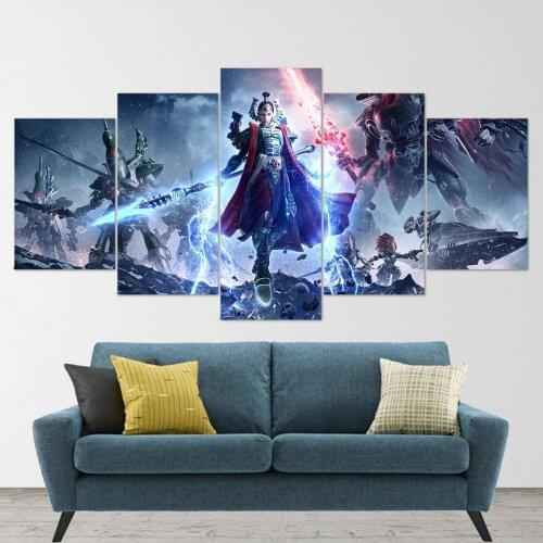 5 Piece Wall Art Canvas Game Picture Future War Posters And Prints Modern Home Living Room & Bedroom Decoration Paintings