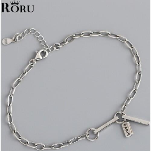 New Retro Simple Square Card Fashion Jewelry 2021 Korean Trend Charm Bracelet for Women Girls Trendy Geometric Party Gifts