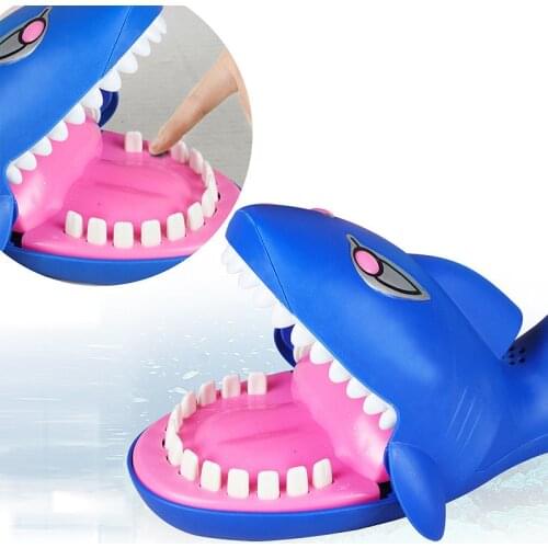New Strange Toys Cartoon Creative Plastic Hand Biting Shark Tricky Toys Childrens Educational Toys