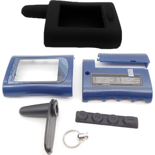 New MA case keychain with MA silicone case for Scher-khan magicar A lcd two way car remote controller