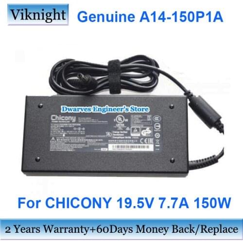 Genuine A14-150P1A 19.5V 7.7A AC Adapter Charger For MSI GS60 GS70 GE62 7RD ADP-150VB B For Clevo W650KK1 P671SA P650RA P671RA