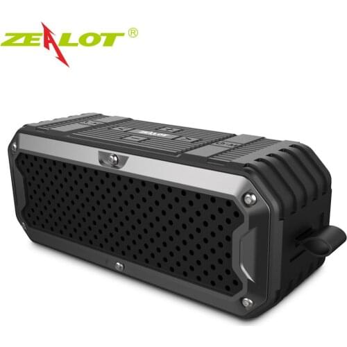 Original ZEALOT S6 Portable Speaker Support TF/USB Outdoor HIFI Subbass Wireless Bluetooth Speakers for Phone Computer Subwoofer