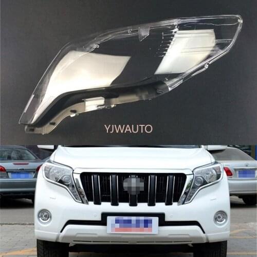 Car Headlight Lens For Toyota Prado 2014 2015 2016 Car Headlamp Lens Replacement Front Transparent Auto Shell