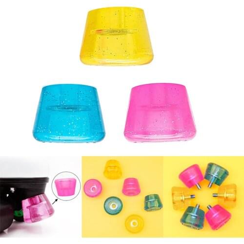 Durable Roller Skate Stoppers Toe Stop Rubber Skate Braking Plug Pad Replacement for Skating Practice Training