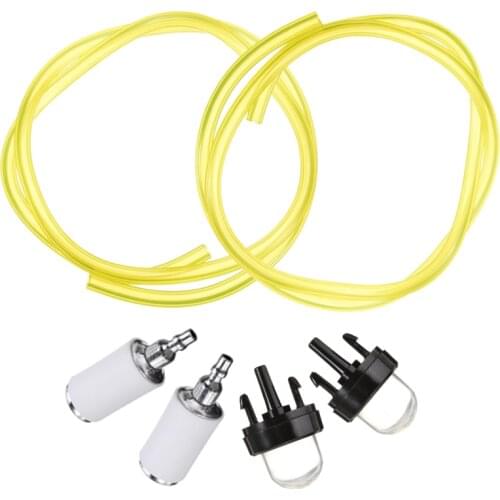 Garden Lawn Mower Fuel Line Filter Primer Buld Kit for Brush Cutter Lawn Mower Weed Eater Blower Trimmer Garden Tool Parts