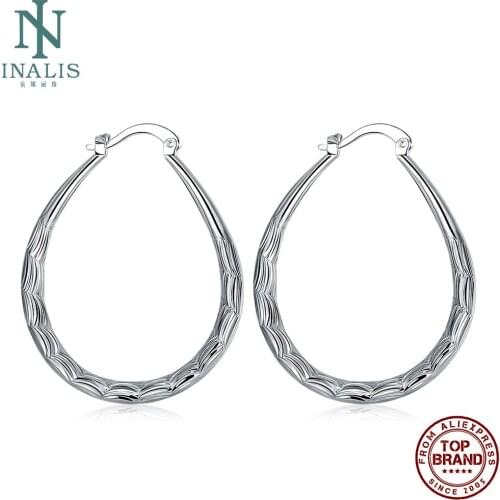 INALIS Fashion Silver Plated Earrings Creative Personality Earrings For Women Romantic Party Jewelry Gift Trend Style 2021