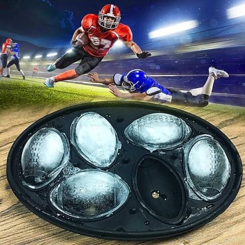 Premium Football Shape Rugby Silicone Ice-Cube Mold 6 Grid Silicone Ice Mold Ice Tray Bar Kitchen Gadgets Accessories