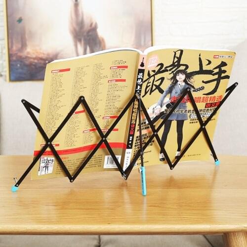 Collapsible Music Stand Stainless Steel Sheet Music Holder Support High quality Foldable A4-A6 Music Score for iPad Plus Sheet