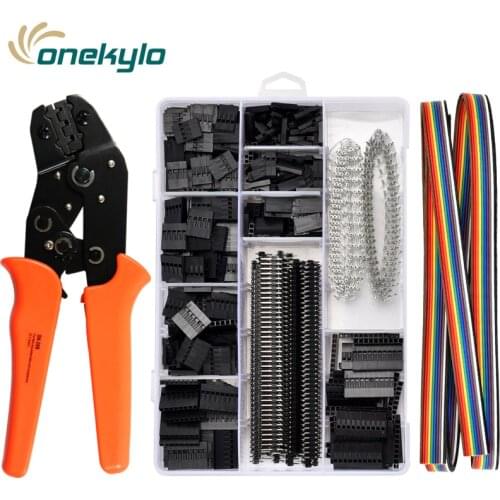 SN-28B 1550PCS Dupont connector crimp tool for 0.25-1.0mm² Non-insulated Tabs,ATX,EPS,PCIE And SATA Power Pins crimping plier
