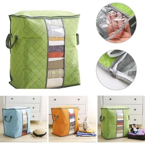 Green Box Storage Bag Portable Clothing Bag Pillows Home & Living Underbedstoragebag Blanketstoragebag Fashion