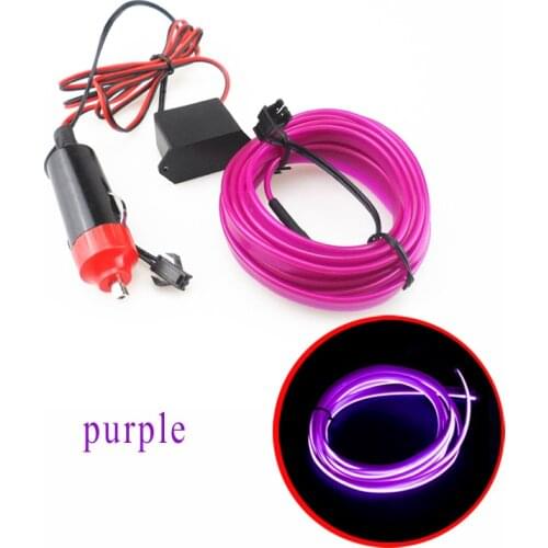 3M Car Interior LED Strip Decoration Line Flexible Neon Light with Cigarette Drive for Volkswagen vw POLO Tiguan Passat CC Golf