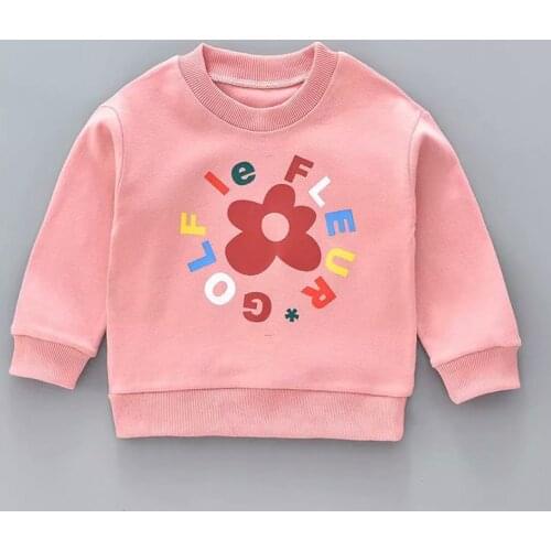 Yellow sweatshirt for children Red Long Sleeves Boy Girl Tops Kids T-shirtWinter Spring Autumn clothes Infantil Coat