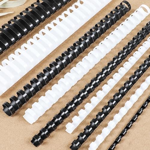 100Pcs/Box Binding Rubber Ring 21 Hole PVC 14/16/18/20mm Coils High Resilience For A4 Loose-Leaf Document 100-160 Sheets Supplie