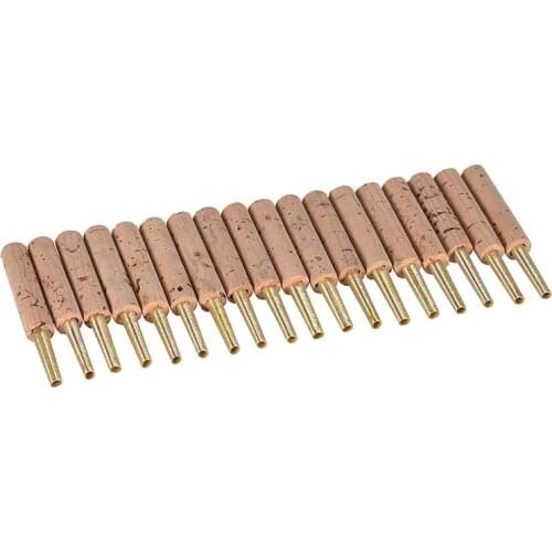 18Pcs/ Pack Oboe Reeds Staple Tubes Parts 47mm Handmade Oboe Reeds Woodwind Instrument Replacement Accessory