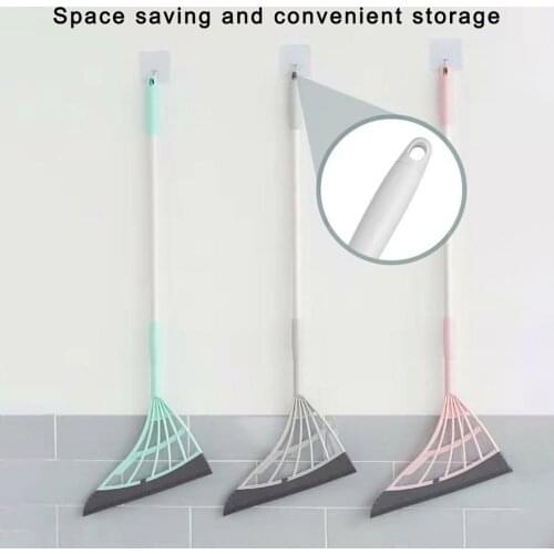 2021 Multifunctional 2-in-1 Broom Wipe Sweeper Adjustable Broom Floor Remover Clean Tools Telescopic Rod Microfiber Handle Head