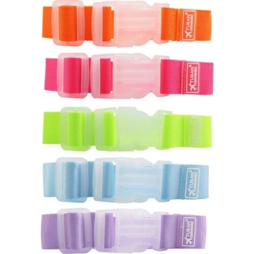 5 pcs Adjustable Nylon Luggage Strap Bag Accessories Buckle Hanging Suitcase Strap Home Garden Clothing Wardrobe Storage