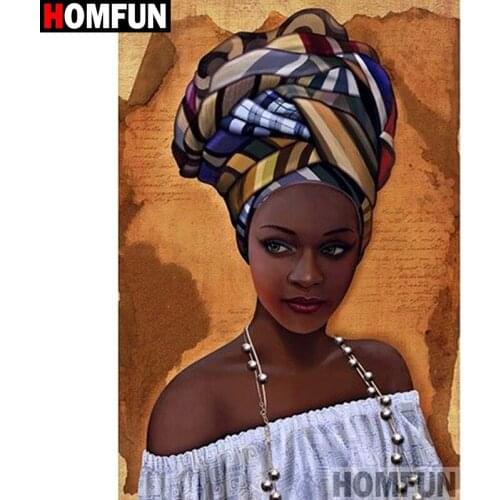 HOMFUN Full Square/Round Drill 5D DIY Diamond Painting "Beauty character" Embroidery Cross Stitch 3D Home Decor Gift A12171