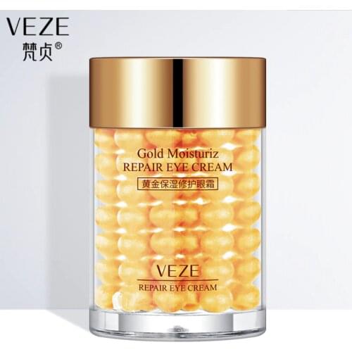 VENZEN 24K Gold Eye Cream Moisturizing Anti Puffiness Anti Wrinkle Remove Dark Circle Anti-Aging Women Eye Care