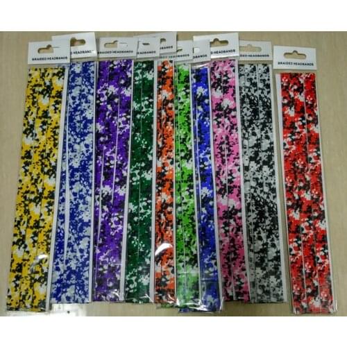 DHL shipping 2016 Christmas digital camo Braided Headband Non Slip Style Sweaty Sports Bands DHL shipping