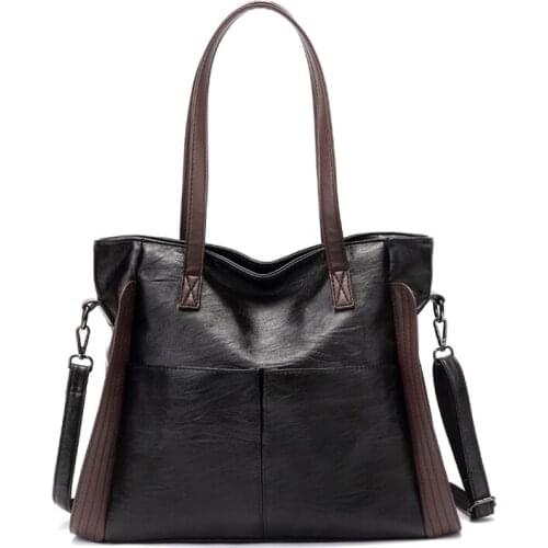 Large Capacity Messenger Bag Women Soft Cowhide Handbag Female 2021 New Fashion Red Shoulder Bags Woman Casual Girls Tote Bag