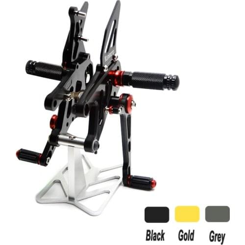 CNC Adjustable Rearset Footpeg Rear Sets For Aprilia RSV4 ( R / FACTORY ) APRC ABS 2013 2014 2015 RSV 4 Footrests