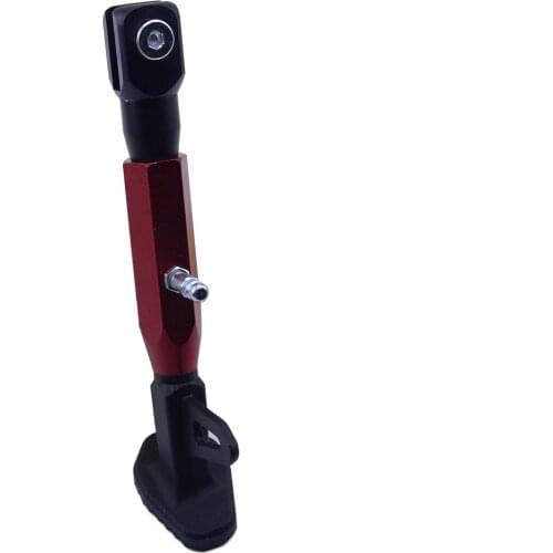 CNC Alloy Adjustable Motorcycle Single Side Stand Leg Foot Kickstand Supporter 19-22CM