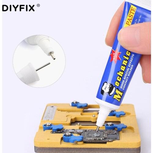 DIYFIX 15ML Soldering Solder Paste Flux Needle Free Pin Antioxidant BGA PCB Welding Oil Grease Flux Mobile Phone Repair Tool