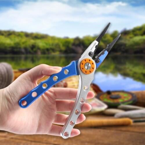 Hercules Fishing Pliers Aluminium Hook Remover Multipurpose Cutter Antiloss Fish Ring Tools Split Ring Tackle Anti Lost