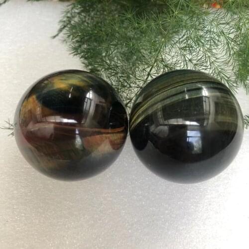 Blue Tiger Stone Home Decoration Ball 1PC 30-50mm Aquariums, Rooms, Office Decorations And Reiki Energy Healing stones