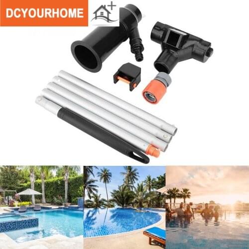 Swimming Pool Pond Vacuum Source Cleaner Cleaning Tool For Jet Vac Vacuum Cleaner + 5 piece Pole