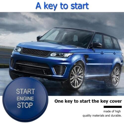 Car Engine Start Button Replace Cover Stop Switch Accessories Key Decoration Simple Operation Removable and Durable