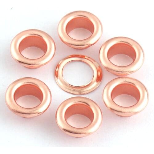 Round Eyelets and Grommets Washer Metal Rivets Leather Repair for DIY Clothing Scrap Booking Craft Projects 50 Sets