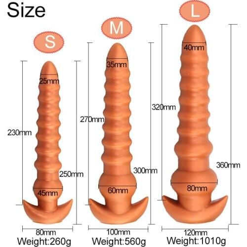 Soft Huge Anal Butt Plug Beading Sex Toys for Male Gay Prostate Massager Masturbation Tail Anal Plug Beads Novelty Sex Toys