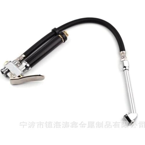 Wholesale 20pcs/lot Air Tire Pressure Filler | Dual Chuck Inflator Car Gauge 12" Compressor Hose with Blister Packing