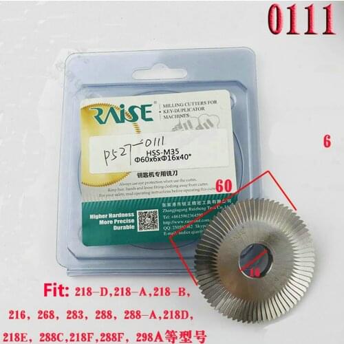 Original Raise High Speed Steel Double Angle Cutter 0111# Horizontal Milling Cutter With Nano-coating For Copper And Iron Key