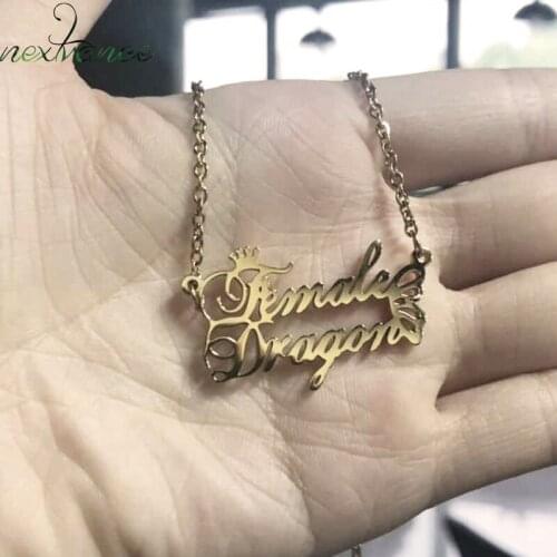 Custom Two Names Necklace Women Gift Stainless Steel Choker Custom Name Necklace Personalized Love Butterfly Jewelry