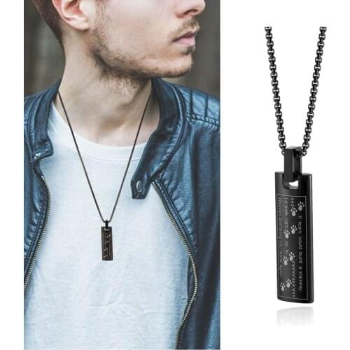 Pet Loss Gift Memorial Necklace Urn Dog Paws Pendant for Pet Ashes or Hair Fur Sympathy Cremation Keepsake Jewelry