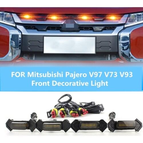 FOR Mitsubishi Pajero V97 V73 V93 front decorative light LED off-road sports atmosphere light modified 12V