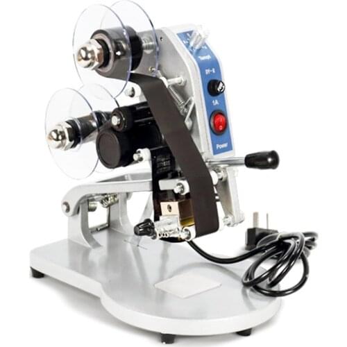 Manual Ribbon Printer Direct Heating Steel Seal Inkjet Machine Thermal Hot Foil Code Stamping Tool Home Office Accessory Supply