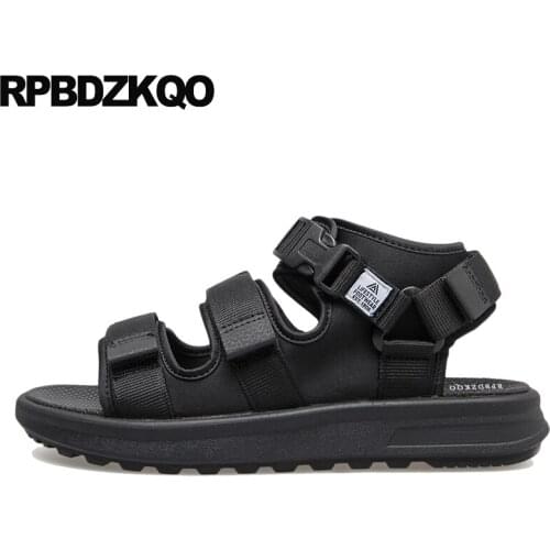 Roman Famous Brand Flat Shoes Runway Men Gladiator Sandals Summer Breathable 2019 Outdoor Beach Mesh Nice Fashion Italian Native