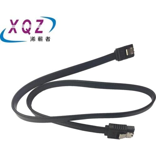 SATA cable SATA data cable 3.0 high speed 6GB serial 7pin to 7pin black SATA3.0 cable harddisk cable straight 90 degree